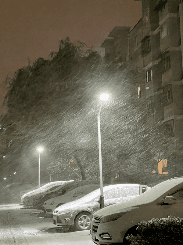北京初冬的第一场雪